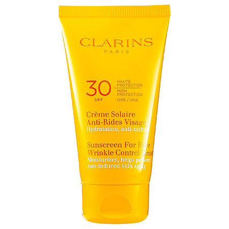Clarins Sunscreen For Face, Wrinkle Control Cream - High Protection SPF 30