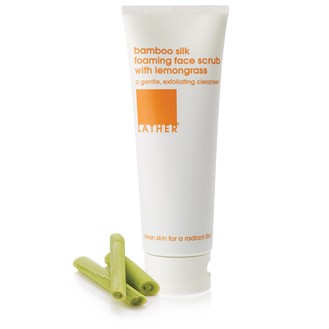 Bamboo Silk Foaming Face Scrub with Lemongrass