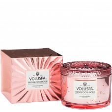 Prosecco Rose Glass Jar Candle