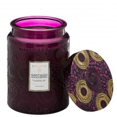 Santiago Huckleberry Glass Jar Candle